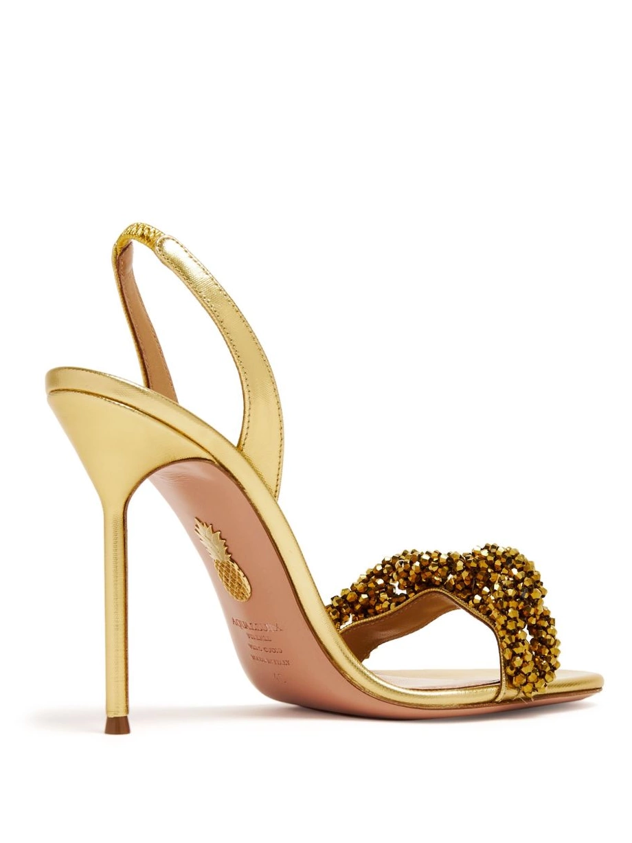 Affordable of Women Aquazzura sandals Love Chain 105mm 0217