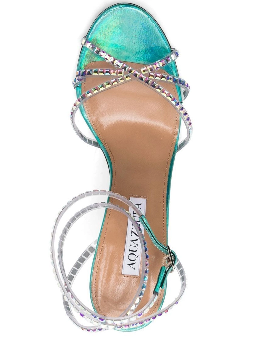 Affordable Women sandals crystal-embellished 105mm Dance Aquazzura 0211