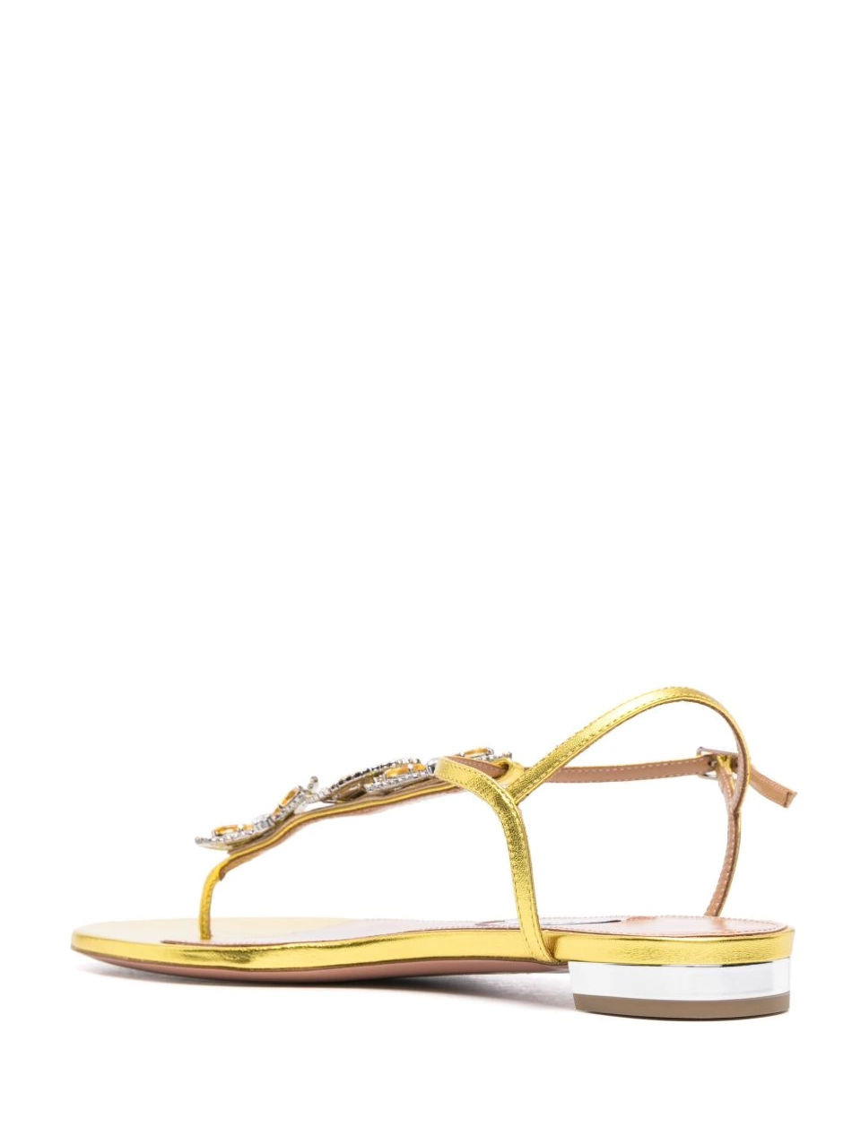 Affordable Women metallic sandals Gin Aquazzura Tonic 0213