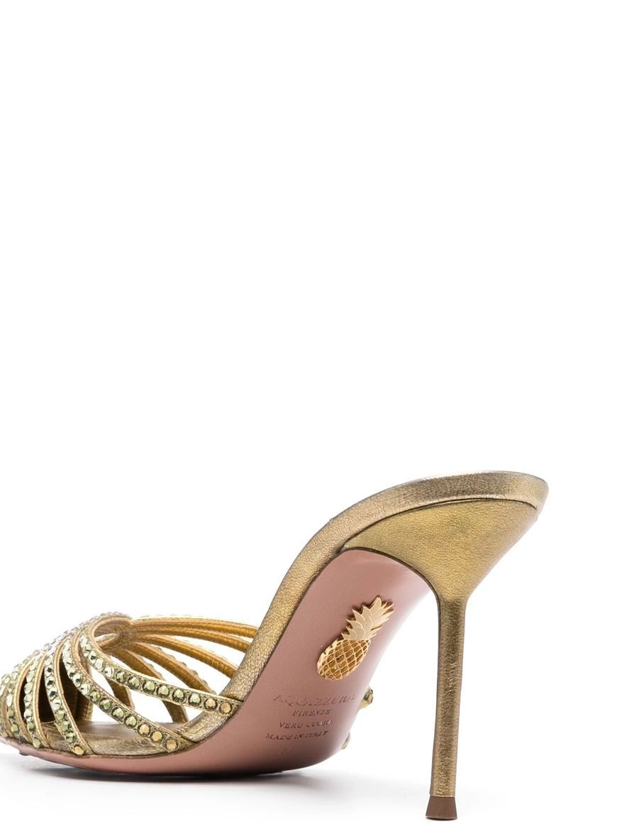 Affordable 85mm Women embellished Flow Aquazzura mules 0217