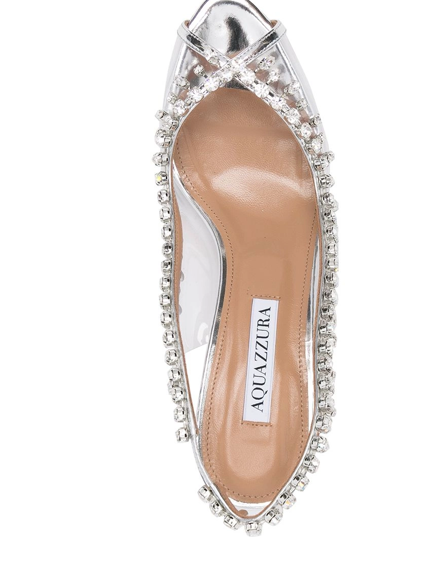 Affordable pumps embellished-trim open-toe Women Aquazzura 0211