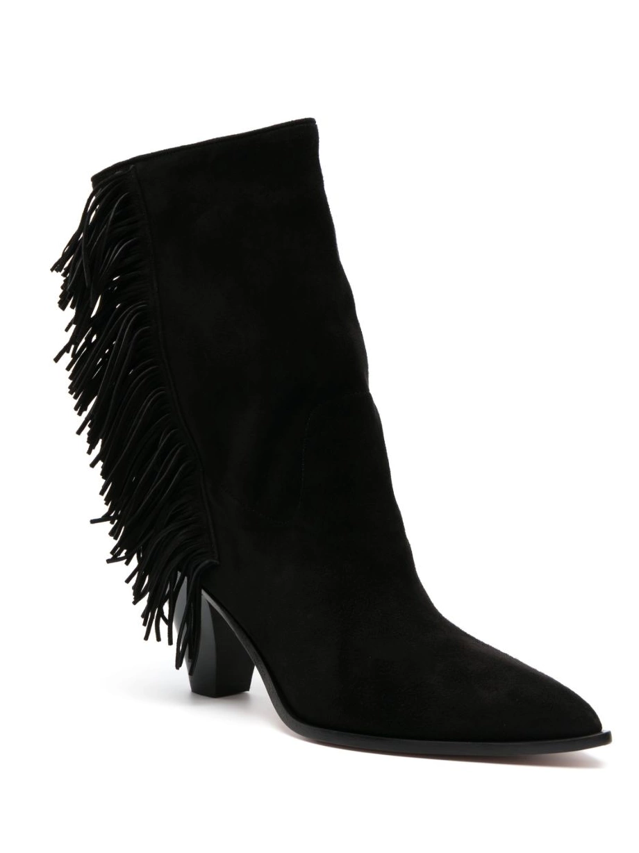 Affordable fringe-detail 75mm Aquazzura Women boots ankle 0218