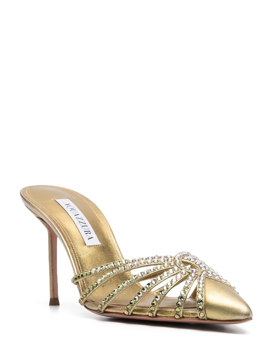 Affordable 85mm Women embellished Flow Aquazzura mules 0217