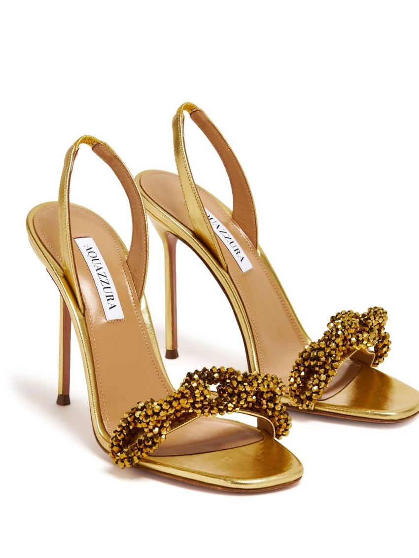 Affordable of Women Aquazzura sandals Love Chain 105mm 0217