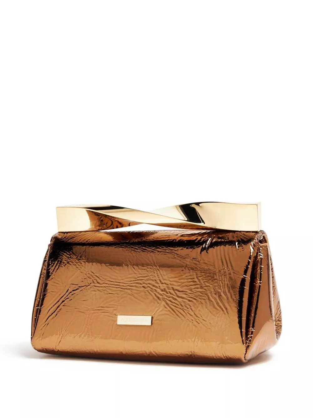 Affordable Aquazzura mini Twist leather clutch bag Women 0202