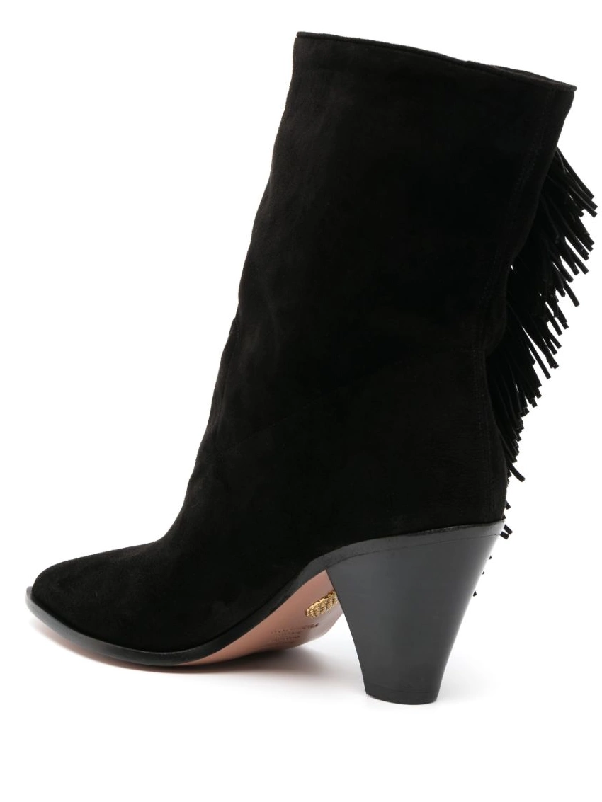 Affordable fringe-detail 75mm Aquazzura Women boots ankle 0218