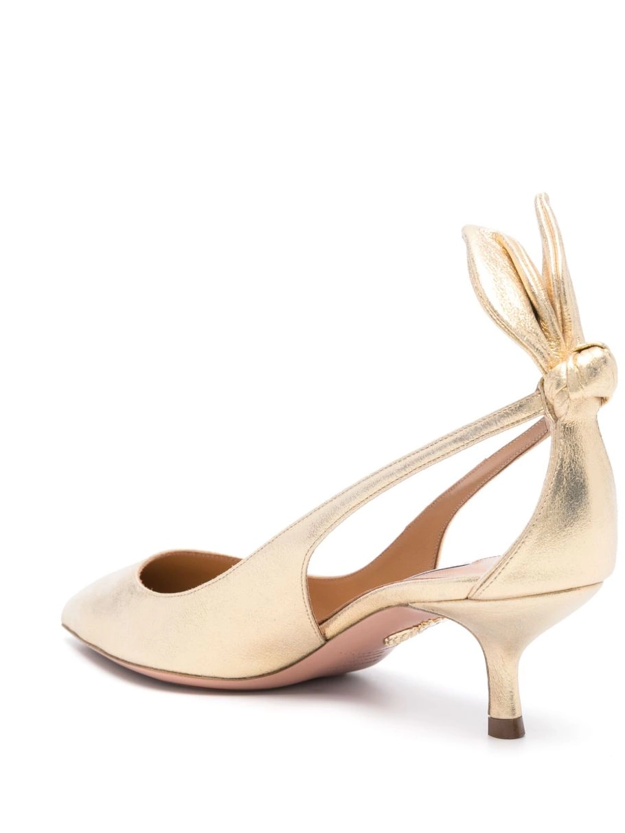 Affordable Aquazzura Women leather pumps 50mm bow-detail 0222